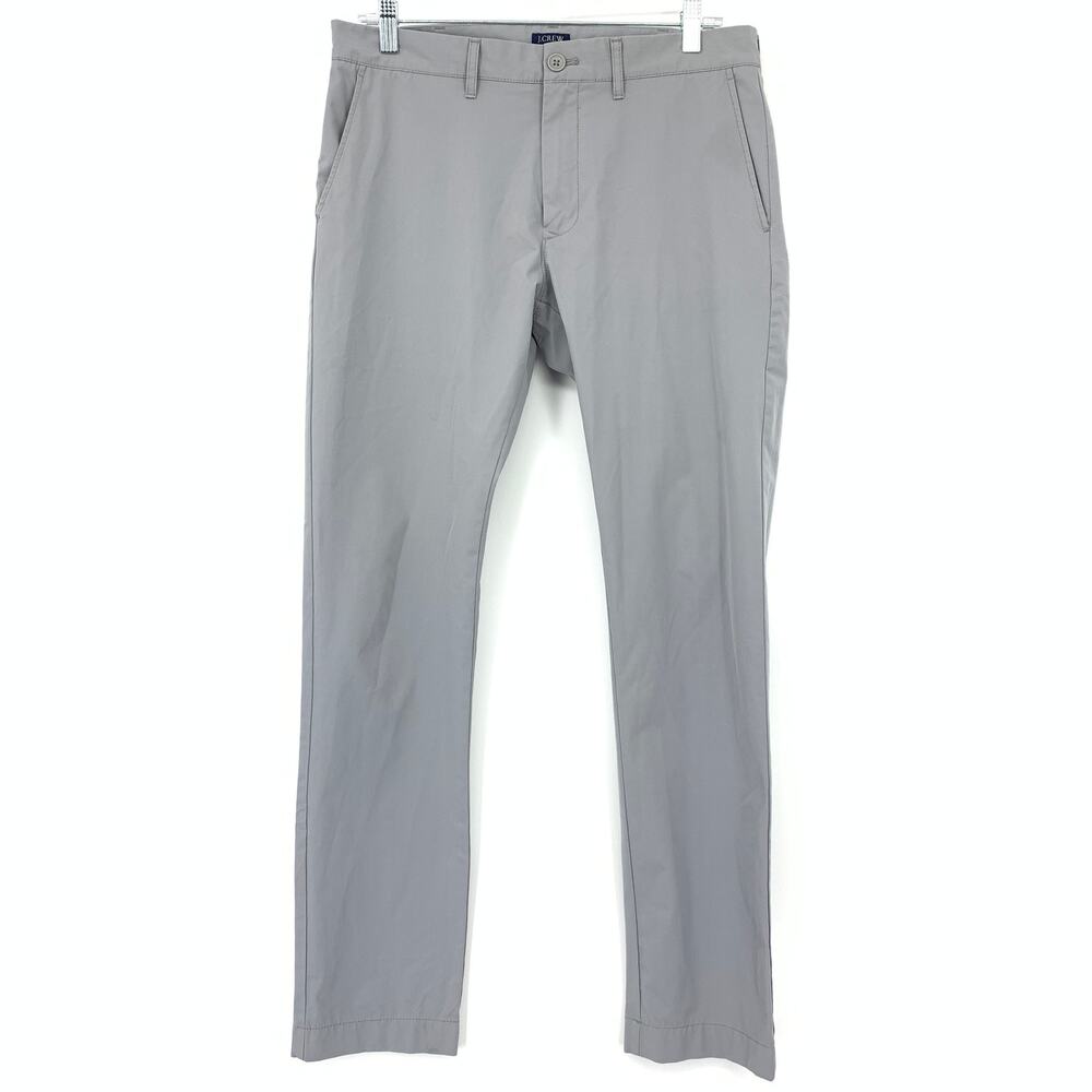 J. Crew Flex Slim Leg Chino Pants Mens Size 30 X 31* Light Gray Stetch